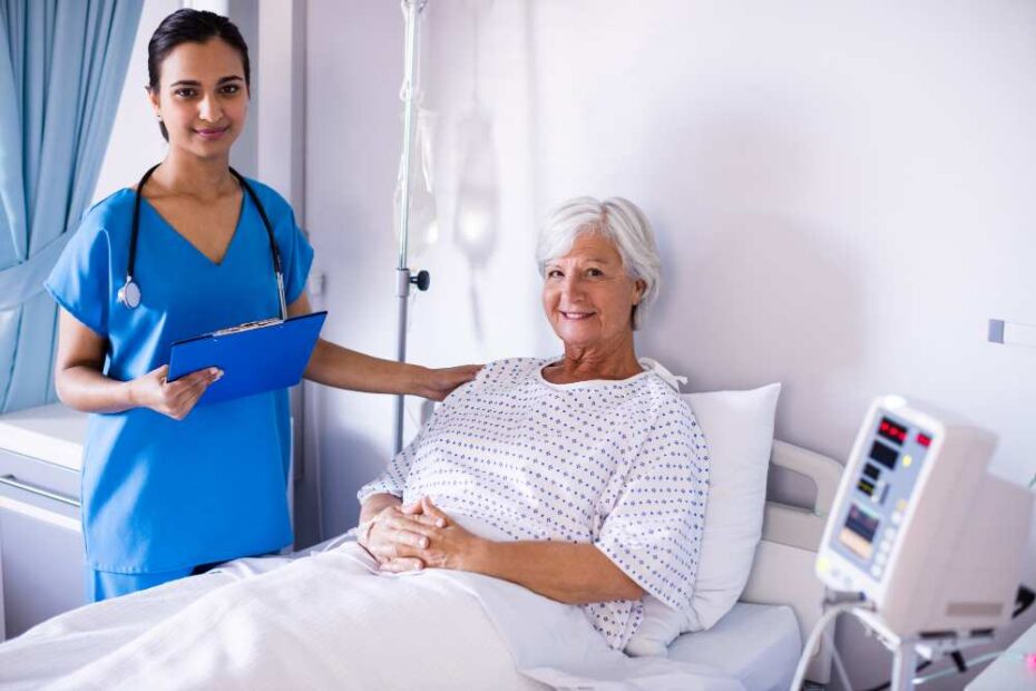 Female Nurse and a Female Patient