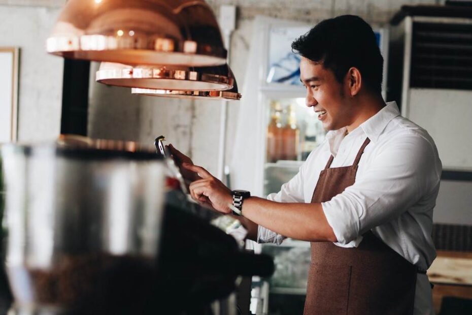 A chef cooking for corporate catering